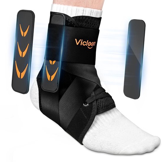 Verstelbare Enkelsteun voor Dames en Heren, Elastische Veters, Ideaal voor Basketbal, Hardlopen en Fitness, Ondersteuning en Comfort voor Elke Activiteit
