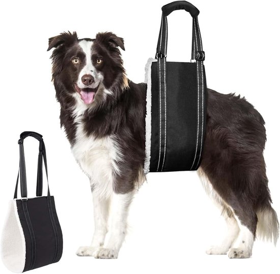 Verstelbare honden draaghulp voor ondersteuning van gehandicapte en oudere honden, veilig en comfortabel voor kleine, middelgrote en grote honden