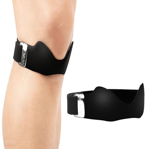 Verstelbare Knieband voor Ondersteuning, Silicone, Antislip, Ideaal voor Hardlopen, Basketbal en Volleybal