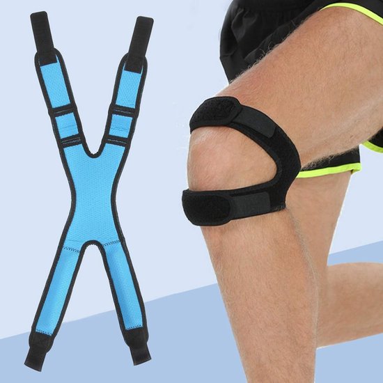 Verstelbare Knieband voor Patellapees, Ondersteuning bij Stabiliteit en Compressie, Ademend Ontwerp voor Sporten zoals Hardlopen, Voetbal en Honkbal