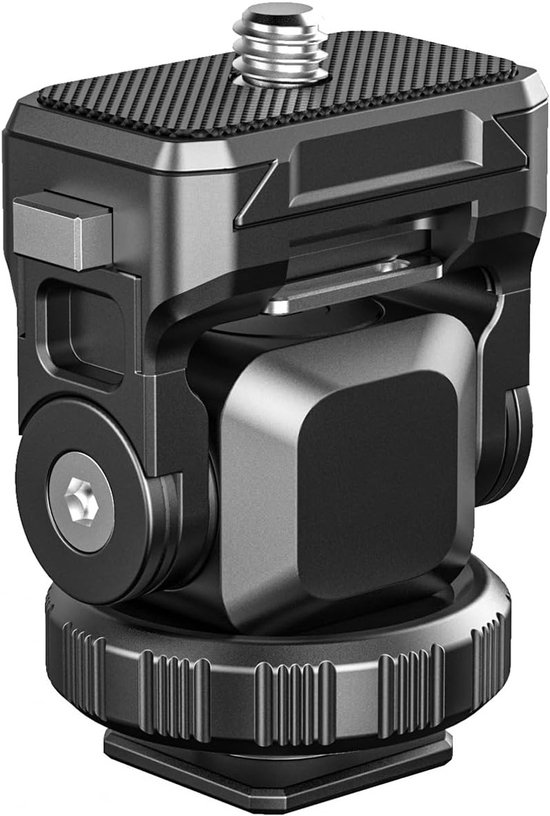 Verstelbare monitorsteun met snelle ontgrendeling en 1/4" schroef voor universele 5"/7" camera monitoren (draagvermogen 1,2 kg) - ideaal voor videoproductie en fotografie