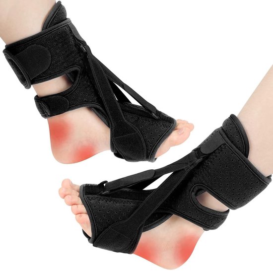 Verstelbare nachtspalk voor plantaire fasciitis, hielpijnverlichting en achillespeesontsteking, comfort en ondersteuning