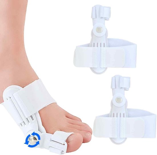 Verstelbare Orthopedische Steunplaat voor Hallux Valgus Teenspalk voor Dag en Nacht, Unisex, Pijnverlichting en Comfort van Merkloos