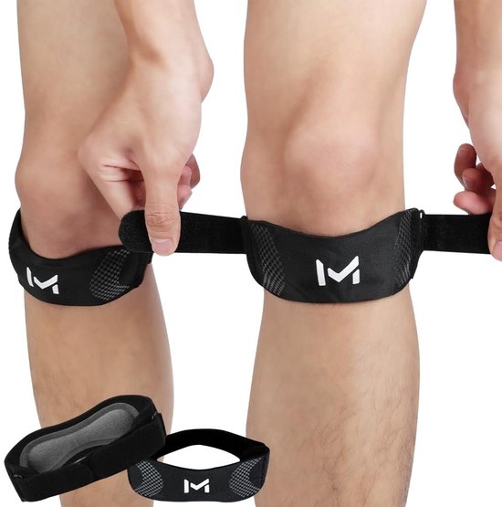 Verstelbare Patella Kniebrace voor Ondersteuning en Stabilisatie van de Patellapees, 2x Kniebandage voor Sport en Pijnverlichting bij Activiteiten