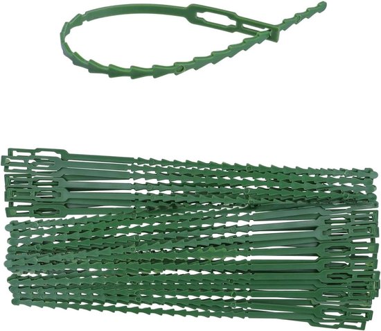 Verstelbare plantenbinders voor klimplanten - 200 stuks, 230 mm, ideaal voor tuin, balkon en kas