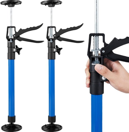 Verstelbare Steunen voor Plafondmontage, Set van 2, 30-59 cm/50-115 cm, Maximale Draagcapaciteit 40 kg, Geschikt voor Plafondbevestiging en Gipsplaten