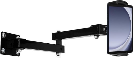 Verstelbare Tablet Wandbeugel met 360° Rotatie, Geschikt voor 4-13 Inch Apparaten, Ideaal voor Thuis en Kantoorgebruik van Merkloos