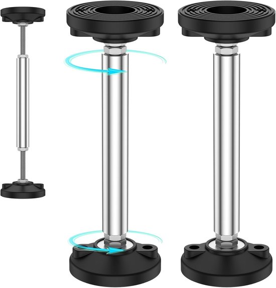 Verstelbare telescopische steunbalk voor wandkasten, badkamermeubels en tv-meubels, maximaal 300 kg, 38-52 cm