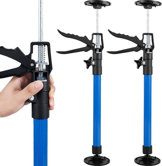Verstelbare telescopische steunen voor plafondmontage, set van 2, 30-59 cm/50-115 cm, maximaal 40 kg, ideaal voor gipsplaten en stevige bevestiging