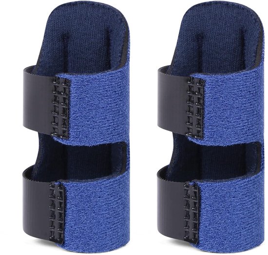 Verstelbare Vinger Splint Set van 2, Aluminium Ondersteuning voor Trigger Finger, Mallet Finger en Vingerfracturen, Ideaal voor Pijnverlichting en Herstel