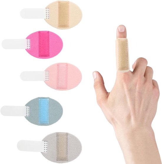 Verstelbare Vinger Splints, 5 Stuks, Vinger Stabilisatie, Ondersteuning voor Breuken en Artritis, Comfortabele Vinger Ruststeun voor Herstel