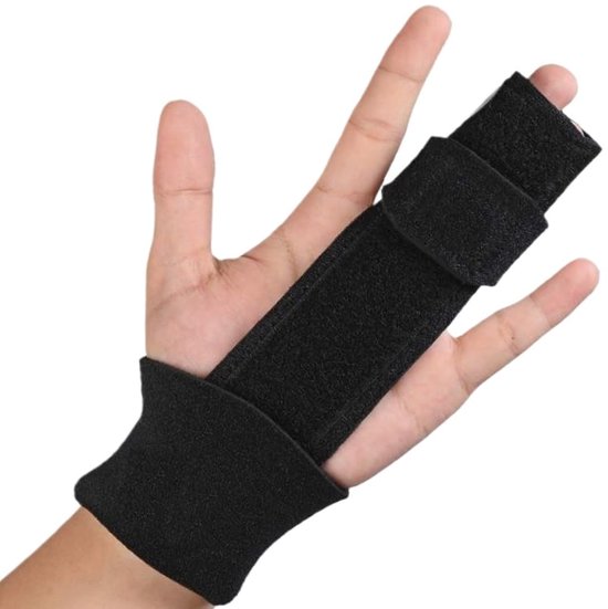 Verstelbare Vingerbeugel met Aluminiumplaat voor Vingerfracturen, Trigger Finger en Artritis, Bescherming en Ondersteuning voor de Hand