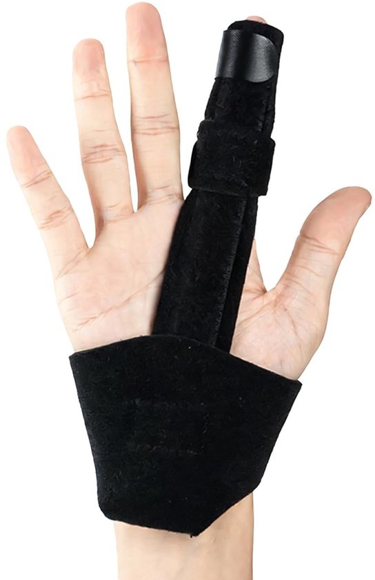 Verstelbare vingerorthese met aluminiumplaat, vingersteun en handrails voor fracturen van de middelvinger, ringvinger en wijsvinger, ideaal voor herstel en immobilisatie