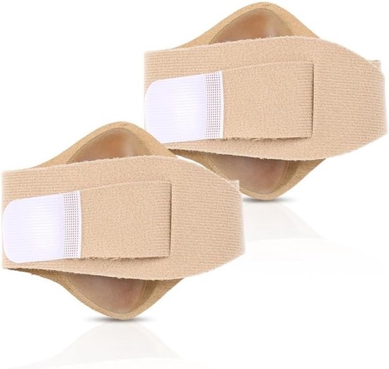 Verstelbare voetboogbandages voor plantaire fasciitis, pijnverlichting en ondersteuning bij platvoeten en middenvoetproblemen, kaki, 32