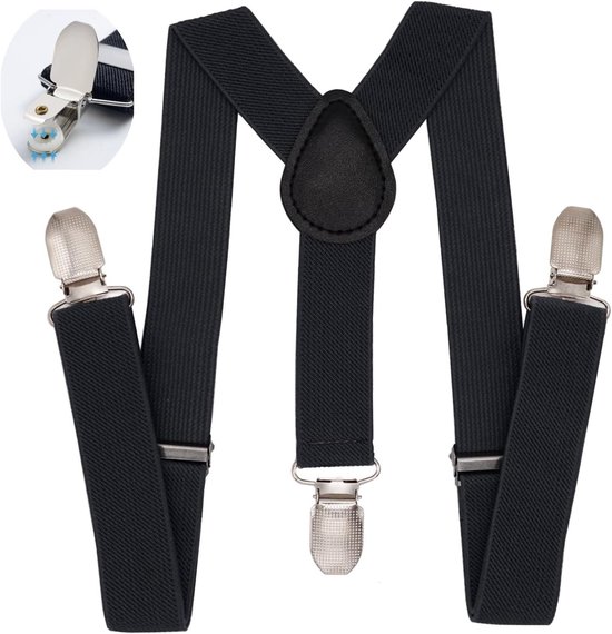 Verstelbare Y-Back Kindersteunen - Clip-on Suspenders voor Jongens en Meisjes, Ideaal voor Feestjes en Dagelijks Gebruik