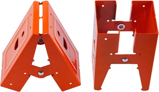 Verstelbare Zaagpaal Beugels voor Houtbewerking - 2 Stuks, 37 x 90 mm, 25° Opening Hoek, Ondersteuning voor Meubels en Decoratie
