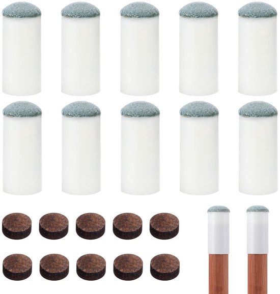 Vervangende Biljartkeu Tips Set van 10