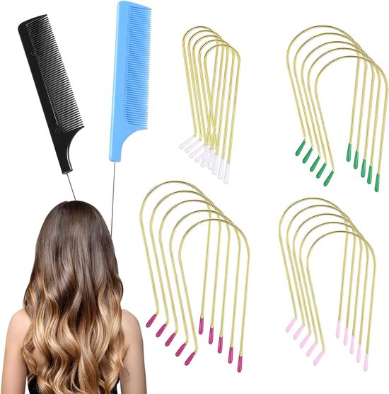 Vervangende Clips voor Hot Rollers - 22 Stuks in 4 Maten voor Krullers en Haarstylers, Geschikt voor Diverse Grootte Rollers