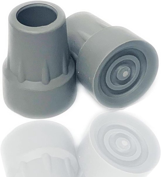Vervangende Kruk Tips van Rubber, 7/8 Inch, 2 Stuks - Ideaal voor Stabiliteit en Grip