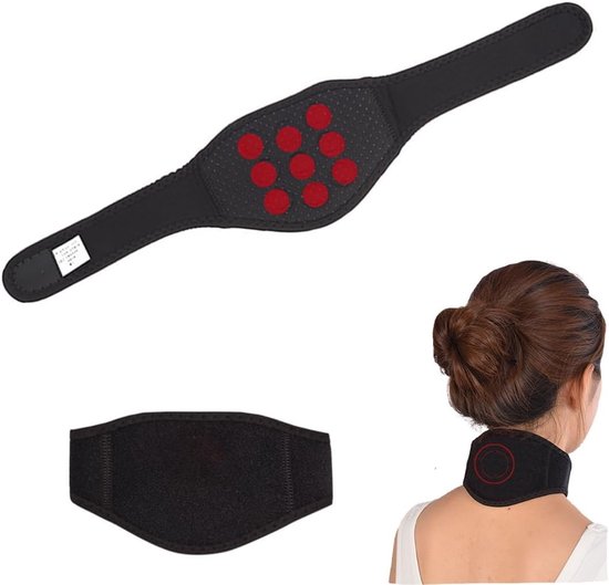 Verwarmde nekkraag met magnetische therapie voor pijnverlichting en comfort, ideaal voor neksteun en ontspanning