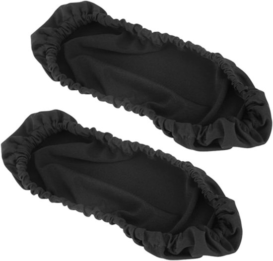 Verwijderbare Armsteunhoezen voor Kantoor- en Gamingstoelen - Elastische Bescherming voor Armleuningen, Perfect voor Dagelijks Gebruik (Zwart)