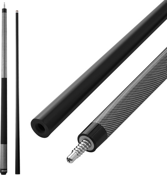 VEVOR Biljartkeu 1 St. (1473,2 mm / 595 G) Gemaakt Van Glasvezel met Meerlaagse Punt, Geschikt voor Bar, Thuis, Kantoor, Amerikaans 9-Ball Spel, Poolkeu van Merkloos