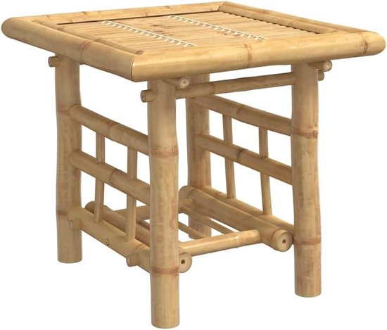 VidaXL Bijzettafel 45x45x45 cm bamboe