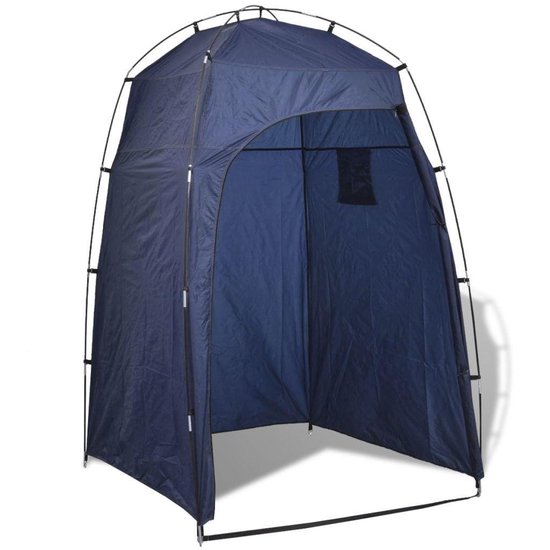vidaXL - Douche-/WC-/omkleedtent - blauw van VidaXL