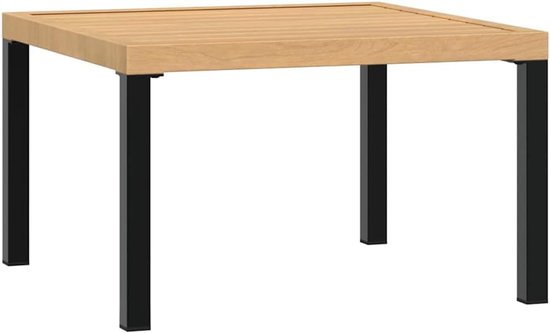 vidaXL Tuintafel 65x65x40 cm aluminium zwart