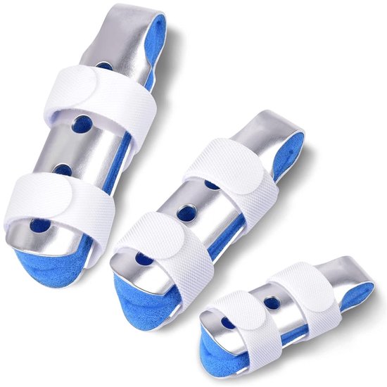 Vingerbescherming Splint Set van 3, Stacking Splints voor Breuken, Artritis en Knokkels