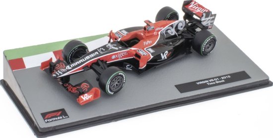 VIRGIN VR-01 TIMO GLOCK 2010 - Edition Atlas Formule 1 miniatuur 1:43 van Virgin