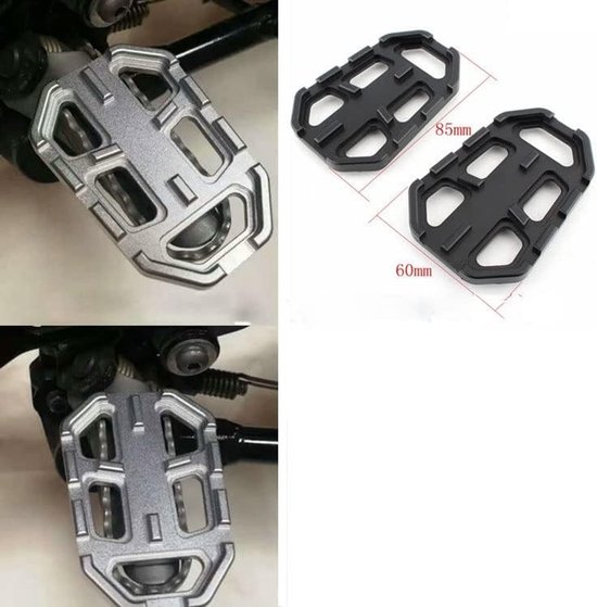 Voetsteunen voor motorfiets, breed en groot, geschikt voor BMW G310GS, R1200GS, F750GS en F850GS