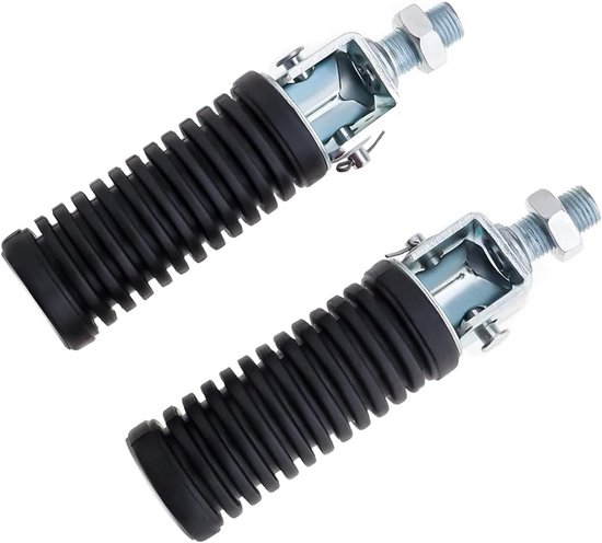 Vouwbare Voetsteunen voor Motorfiets - Aluminium Pillion Footrests met 10MM Draad voor Links en Rechts, Comfort en Stabiliteit