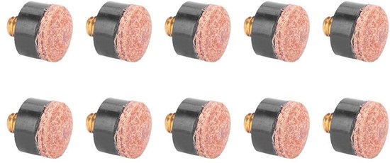 VT Goods - Set van 10 Billiard Tail Attachments - Snooker Pool Tip - Hoogwaardige kwaliteit - 10mm/11mm/12mm/13mm - Duurzaam en betrouwbaar - Ideaal...