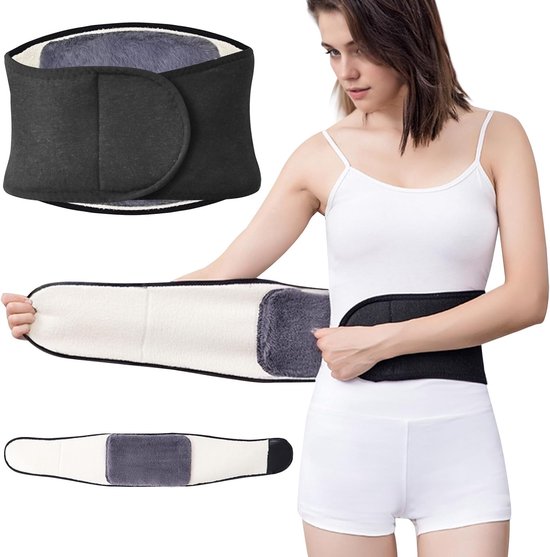 Warmteband voor de Rug van Cashmere voor Vrouwen - Winterse Ondersteuning en Bescherming van de Taille met Wol en Comfortabele Pasvorm