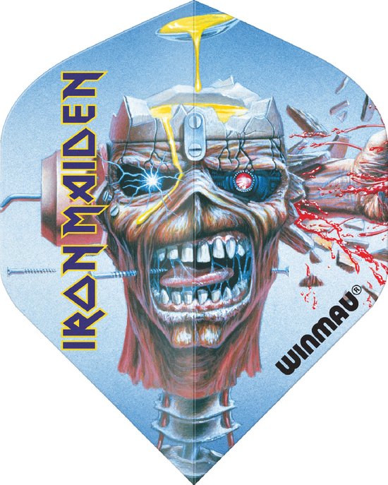 WINMAU - Rock Legends: Iron Maiden Can I Play with Madness Dartvluchten - 1 set per pakket (3 vluchten in totaal) van Winmau