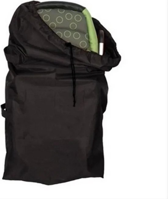 WiseGoods Premium Opbergtas Voor Kinderwagen - Reistas Kinderwagens - Wandelwagen Opbergtassen - Beschermhoes Buggy - Hoes Zwart van Merkloos
