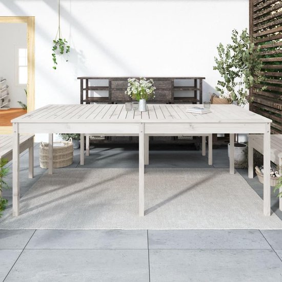 Wit 203,5x100x76 cm massief hout grenen