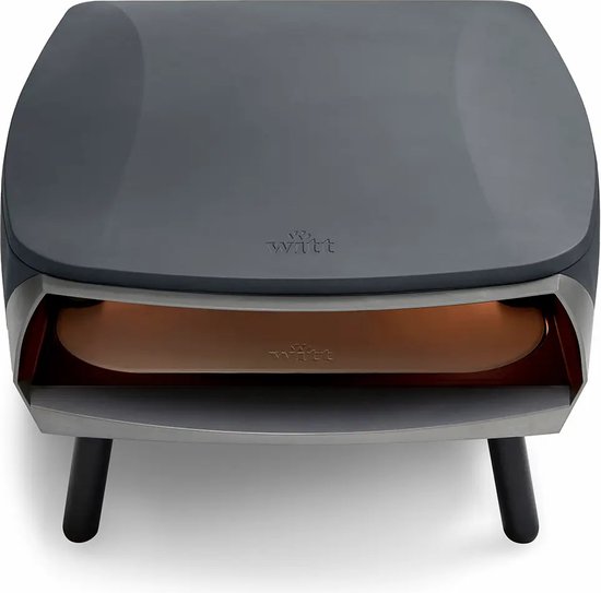 Witt ETNA Fermo GRAPHITE - Danish design pizza oven - gas - 500 graden in ca. 18 minuten van Witt