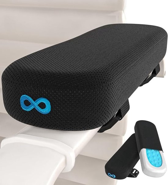 WNHB® Armsteun Kussen Bureaustoel - Comfortabele Armsteunhoezen - Ergonomische Arm Pads - Set van 2 van Merkloos