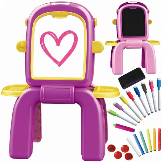 Woopie 2-in-1 dubbelzijdig schilderbord
