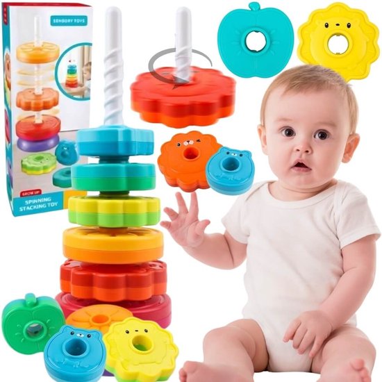 Woopie Baby Educatieve Piramide Gedraaide Dierentoren