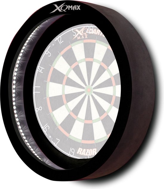 XQMax Dartbordring Met Led-verlichting 60 Cm Zwart - Cadeau van XQMax
