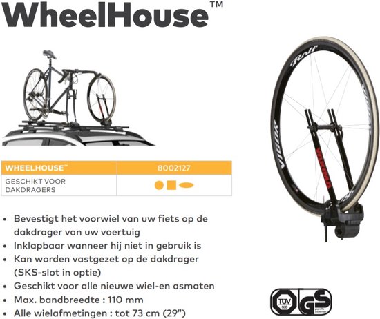 Yakima Wheelhouse Dak Fietsendrager Fietsdrager 2 electrische fietsen Auto Fietsendragers Accessoires van Yakima