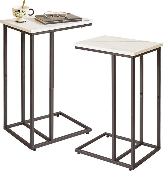 Yd-Tm051B-2, C-vormige bijzettafel voor bank, nachtkastje, banktafel