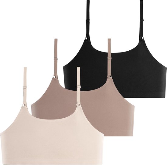 Zachte Bralette Cami Bh's zonder Padding - Ultra Comfortabel, Naadloos en Geschikt voor Slapen - Perfecte Ondersteuning en Ademend Design