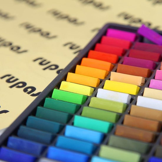 Zachte Droge Pastel Krijt Set 64 Stuks Vierkant