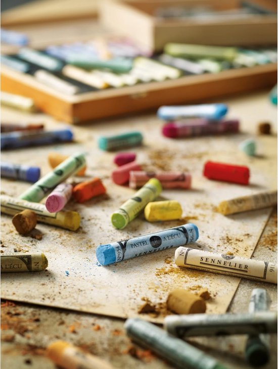 Zachte Pastel - Tekenkrijt Kunst - Kunstenaar Tekenen - Extra Zachte Textuur - 67 cm - Paars