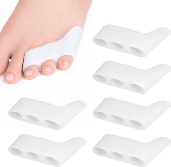 Zachte Silicium Tussentoe Separatoren voor Comfort en Pijnverlichting, Voetverzorging en Orthopedische Ondersteuning
