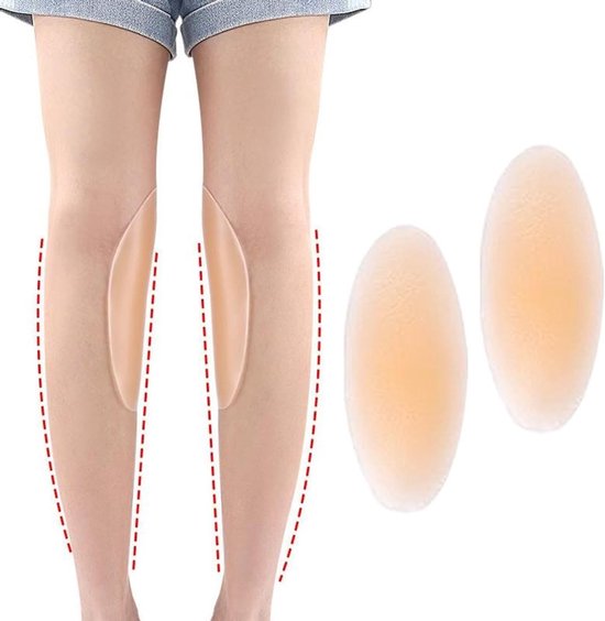 Zachte silicone kuitkussens, zelfklevende huidkleurige correctoren voor slanke benen, ideaal voor comfort en ondersteuning